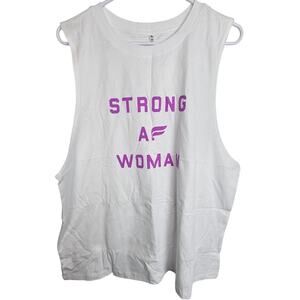 Fabletics Strong AF Woman Muscle Tank Size XL Active Athletic Gym Workout Dance